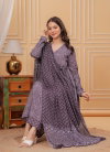 Purple Colour Rayon Printed Kurti With Pant Dupatta Wholesale Market In Surat Aaradhna 2037